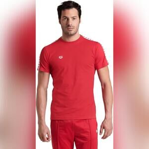 NWT Arena Men's 100% Cotton Slim Fit Short Sleeve T-Shirt, XS